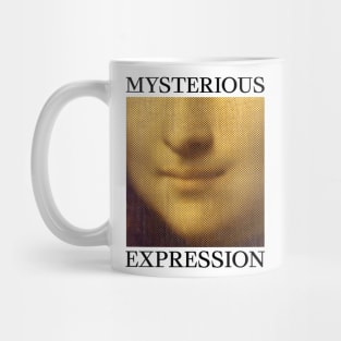 Mysterious expression light Mug